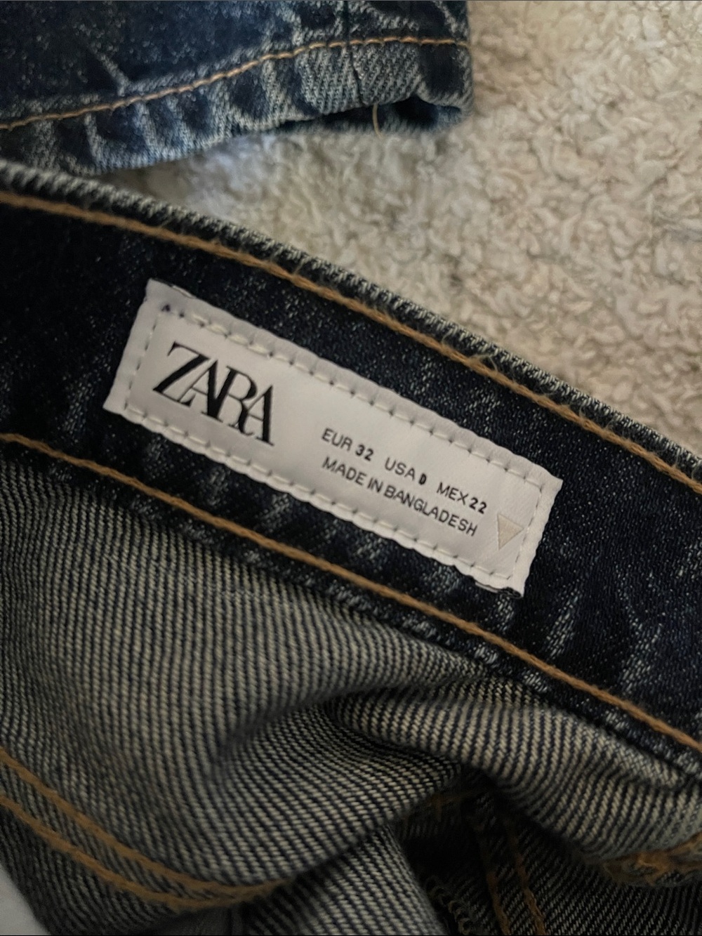 Zara wide leg barrel jeans size 0 - Picture 4 of 4